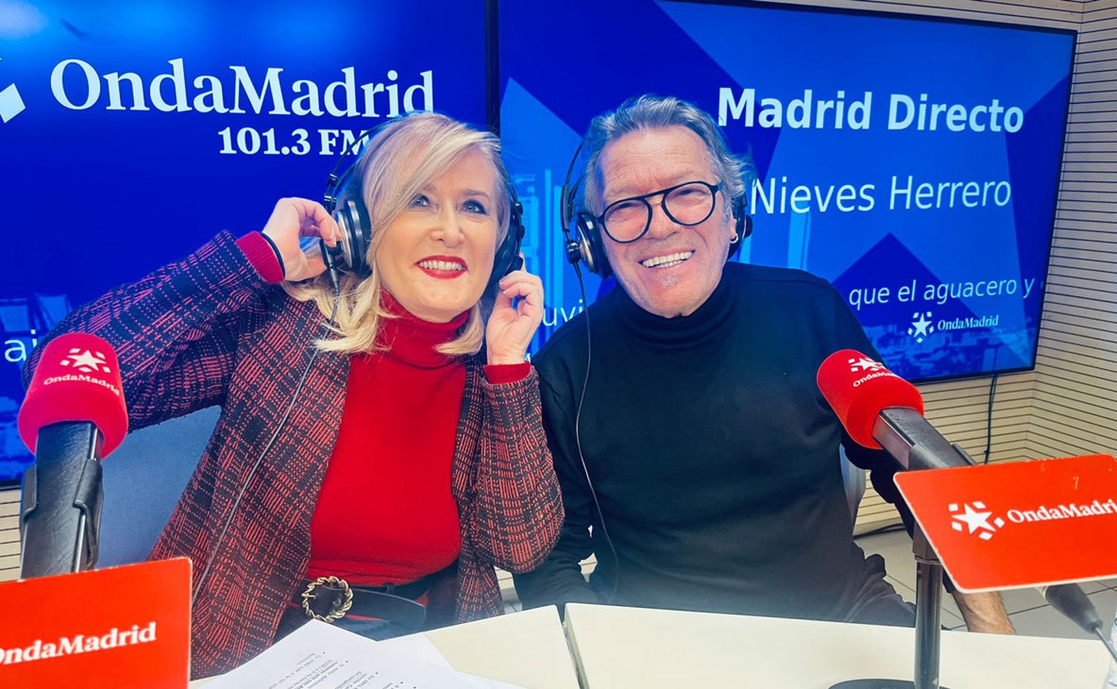 Nieves Herrero con Lorenzo Santamaría