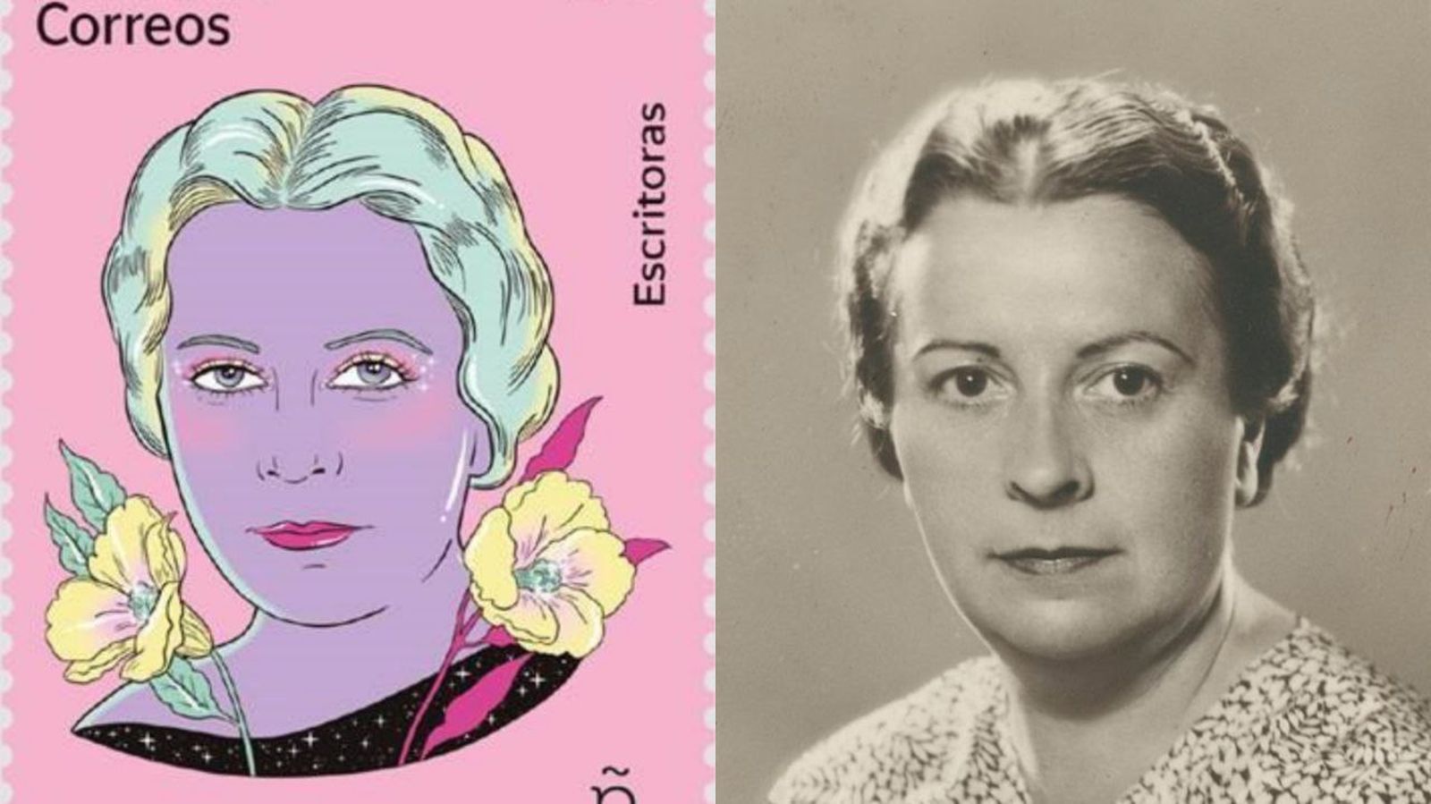 Correos homenajea a Elena Fortún con un sello conmemorativo