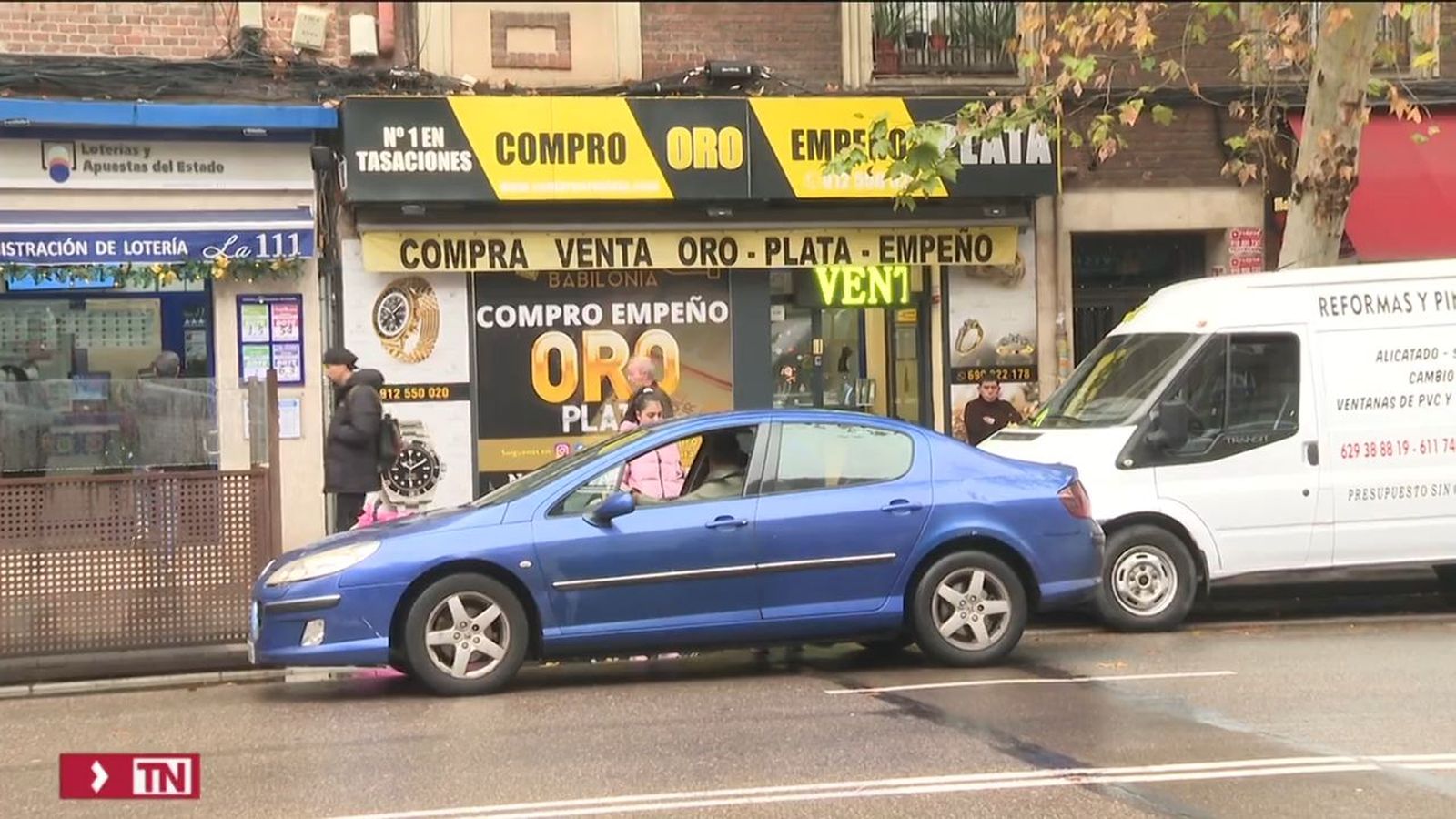 Butrón en una joyería de Carabanchel