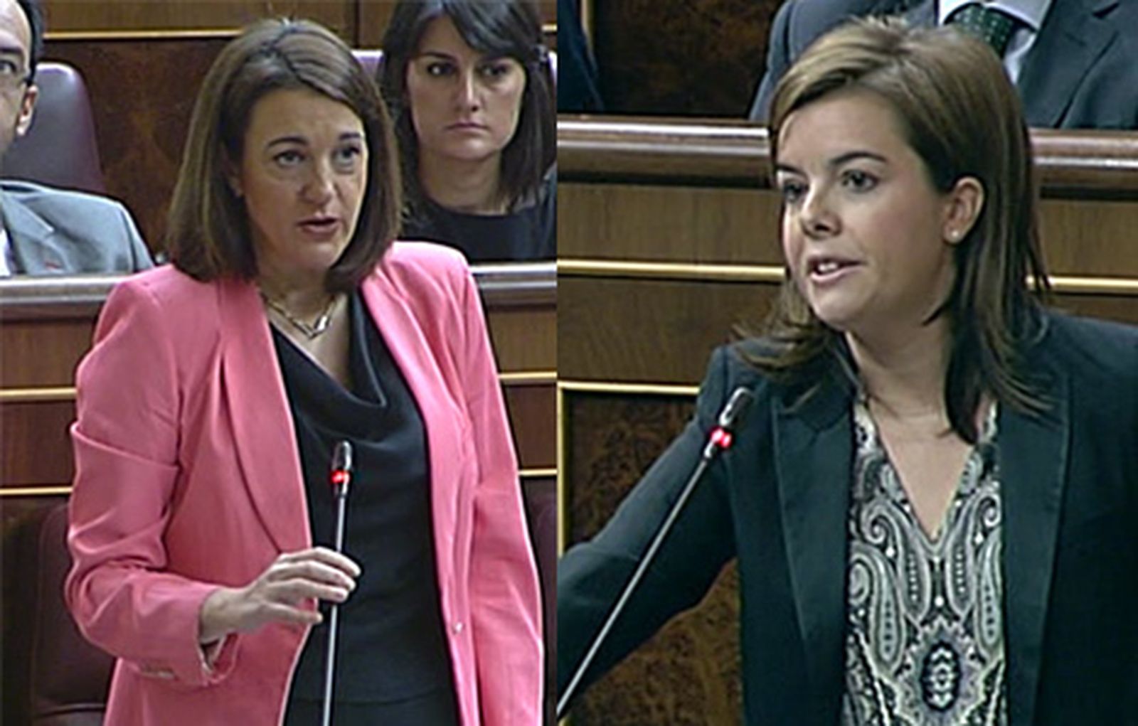 Soraya Rodríguez y Soraya Saez de Santamaría se reprochan sus políticas económicas cuando han ejercido el poder