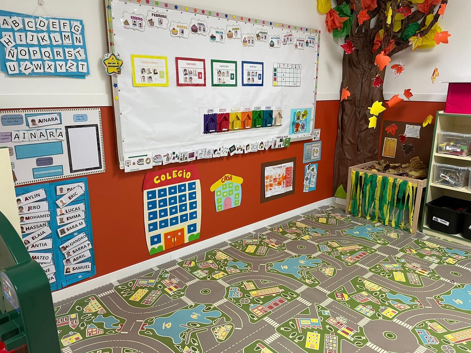 Una de las aulas mejoradas en Campo Real