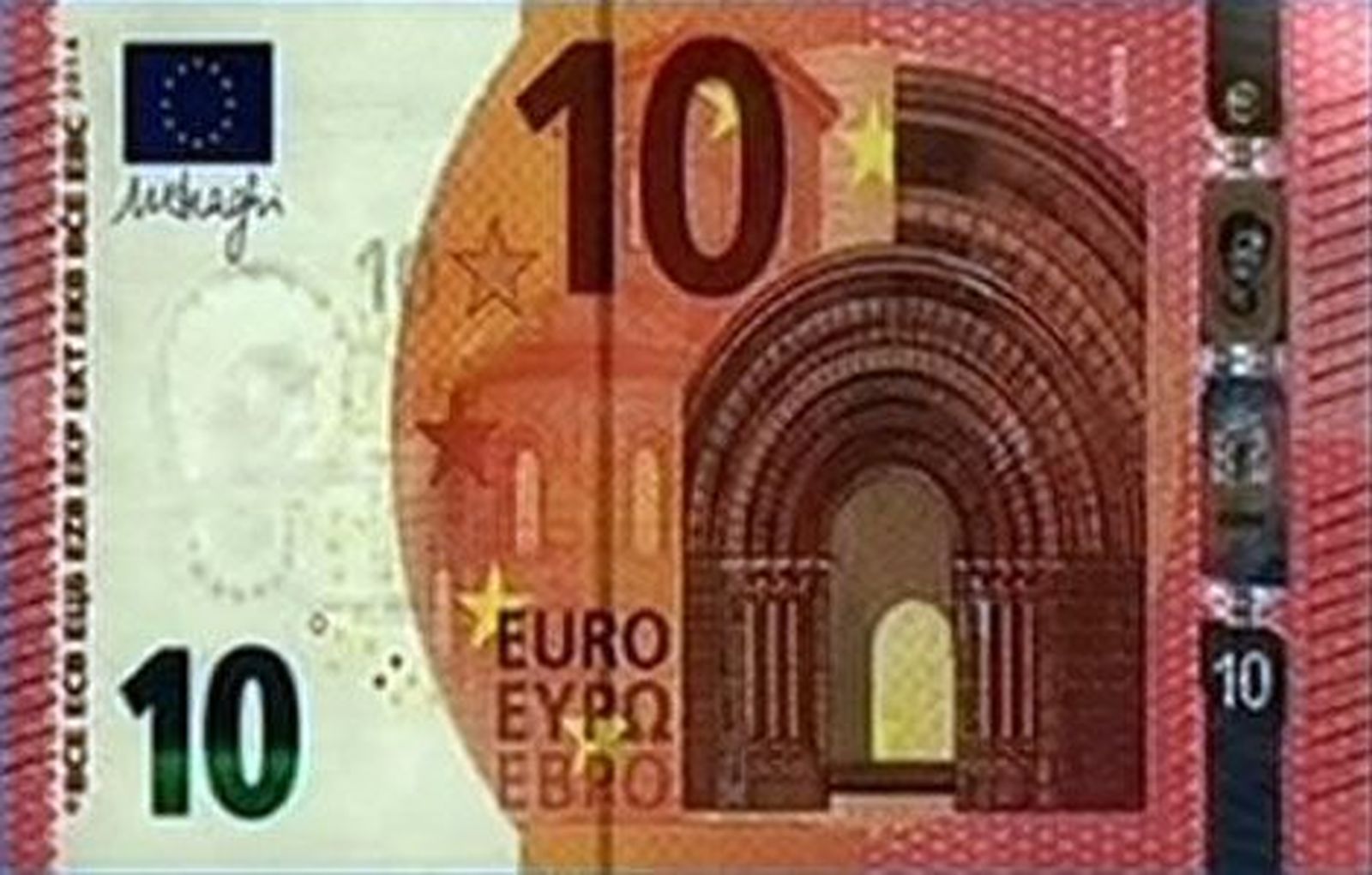Los nuevos billetes de diez euros  comenzarán a circular el 23 de septiembre