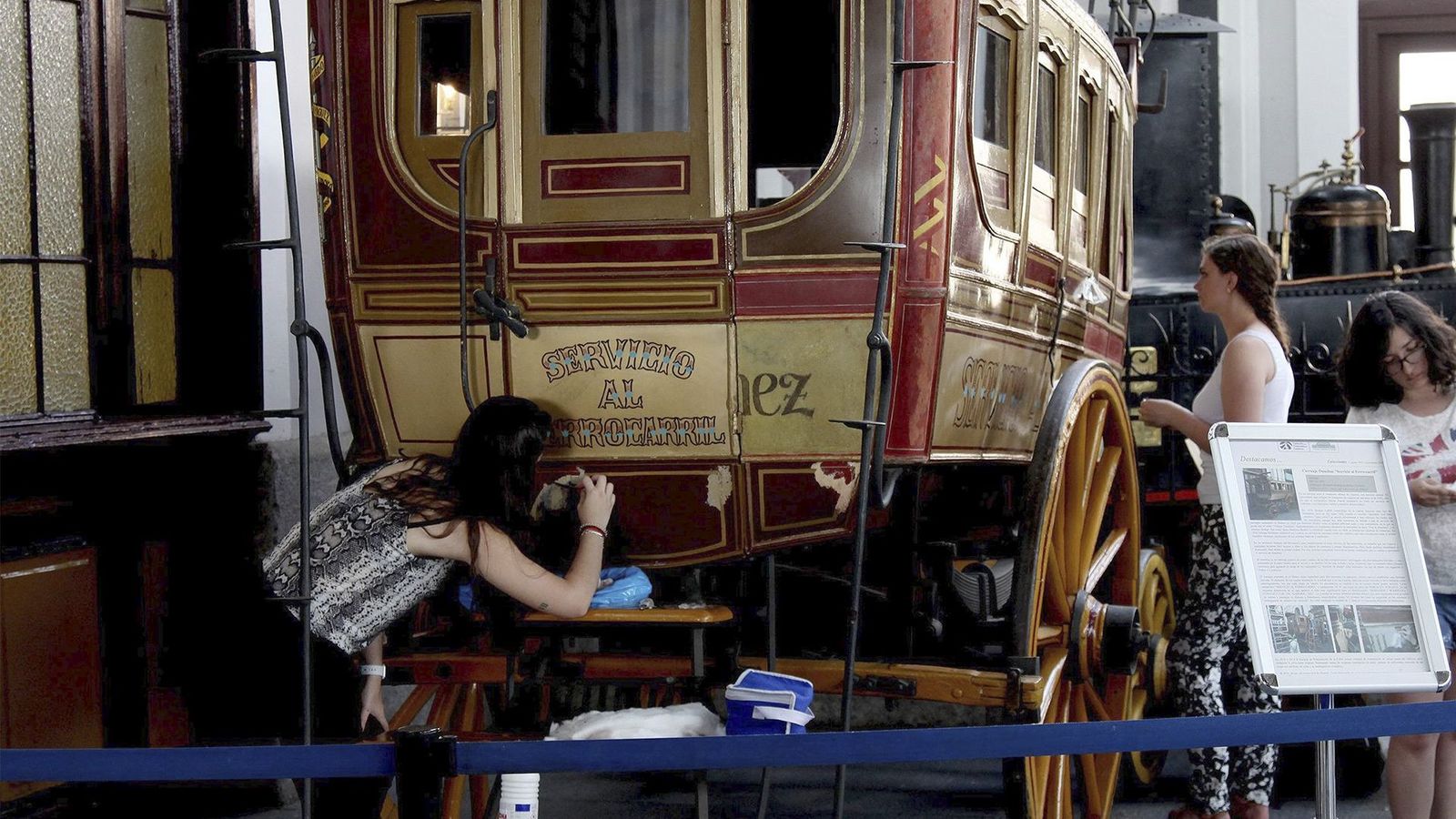 La Escuela de Conservación restaura el Palacio de Fernán Núñez y el Museo del Ferrocarril