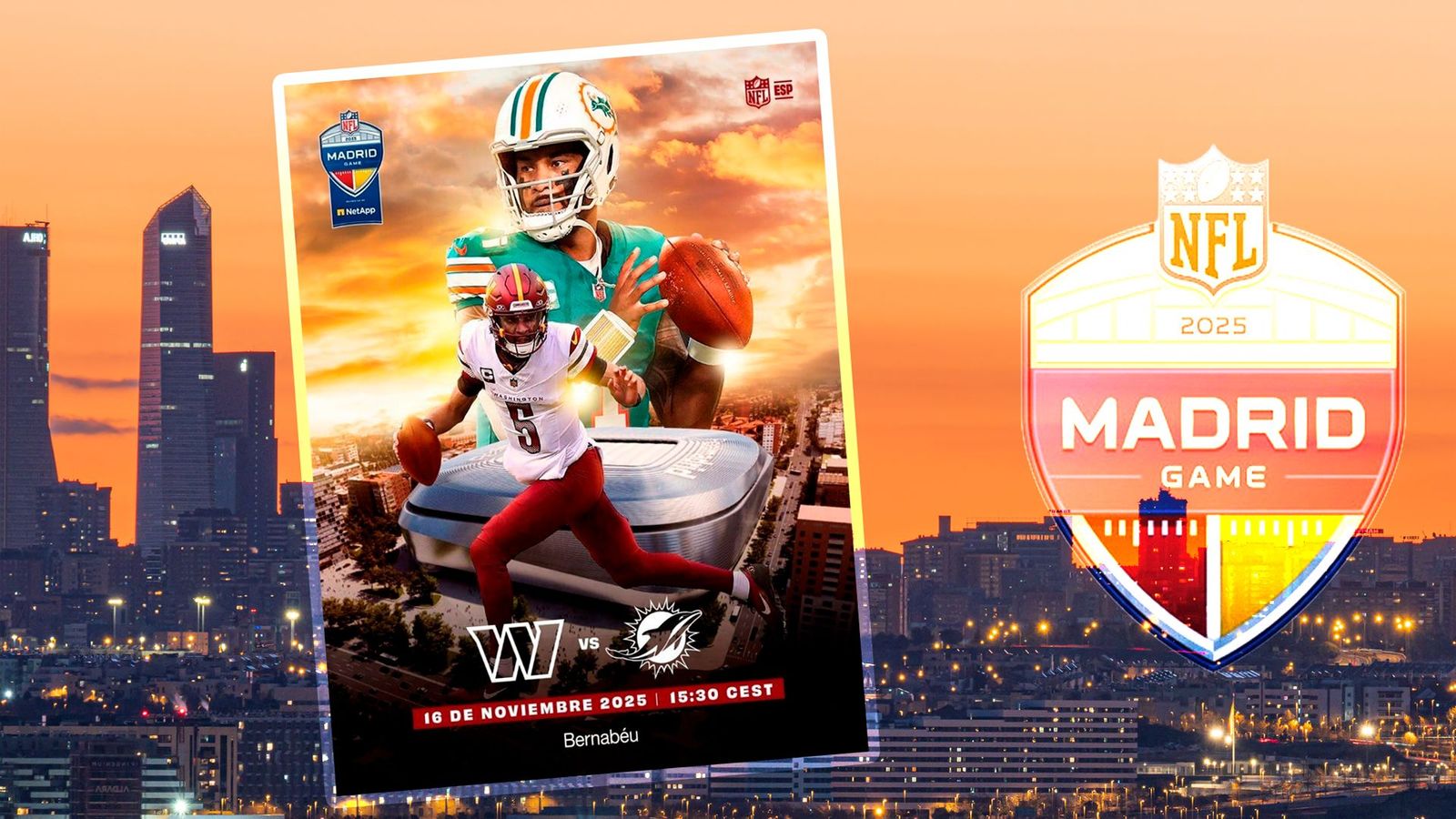 La NFL arranca la semana histórica de su 'mini Super Bow' en Madrid