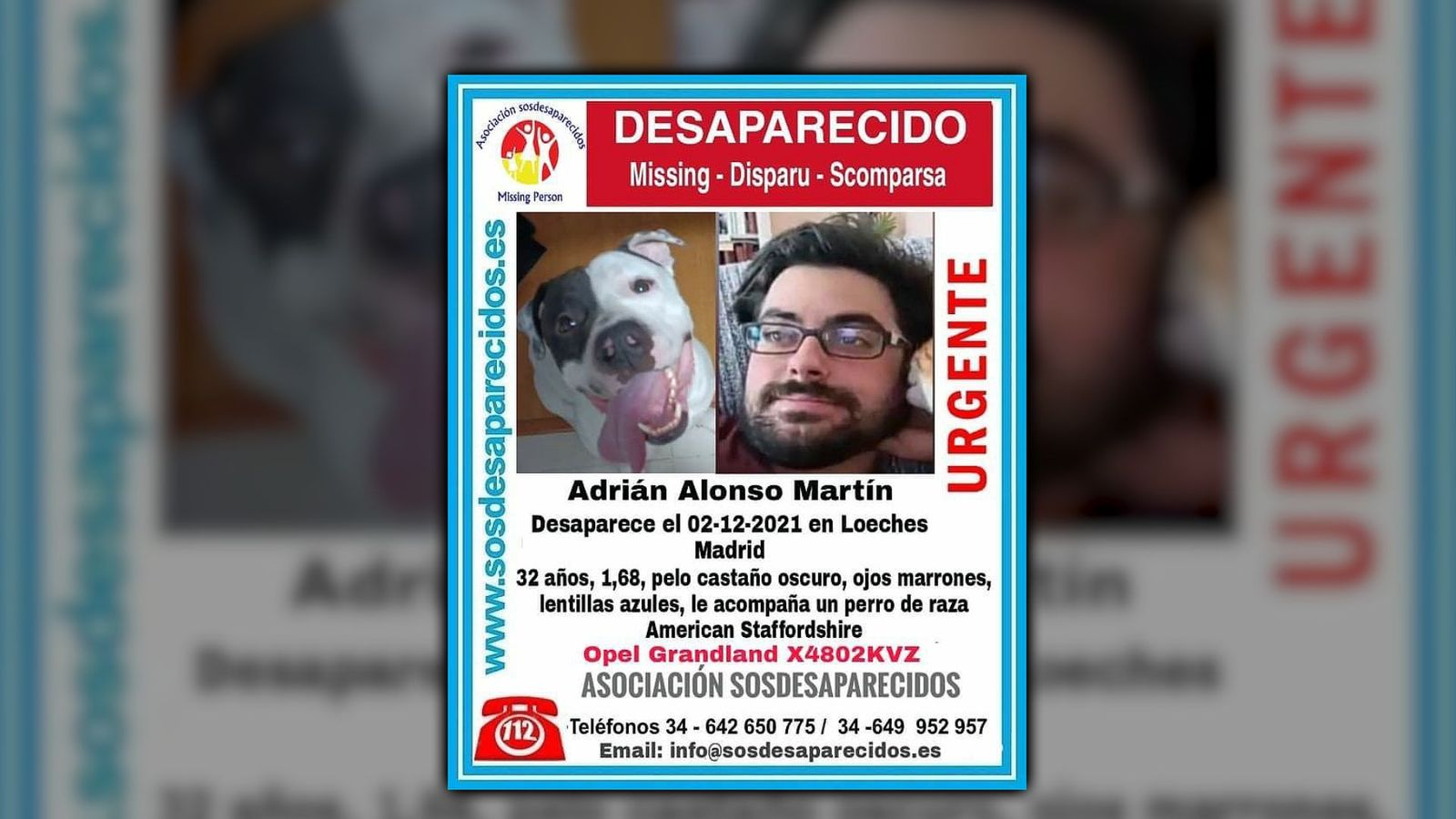 Se busca a Adrián Alonso Martín, un joven desaparecido en Loeches