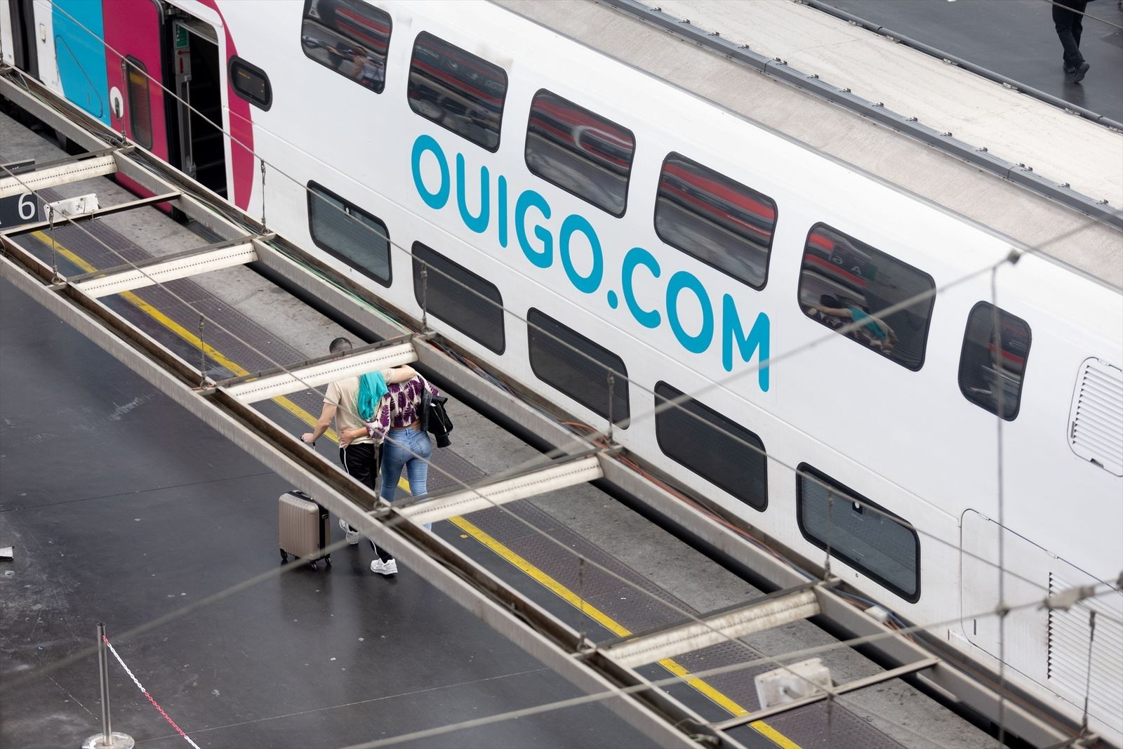 Un tren de Ouigo, en la estación de Atocha