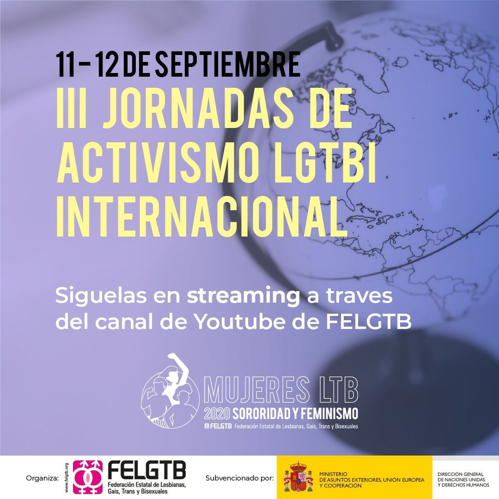 La Federación LGTB organiza unas jornadas internacionales