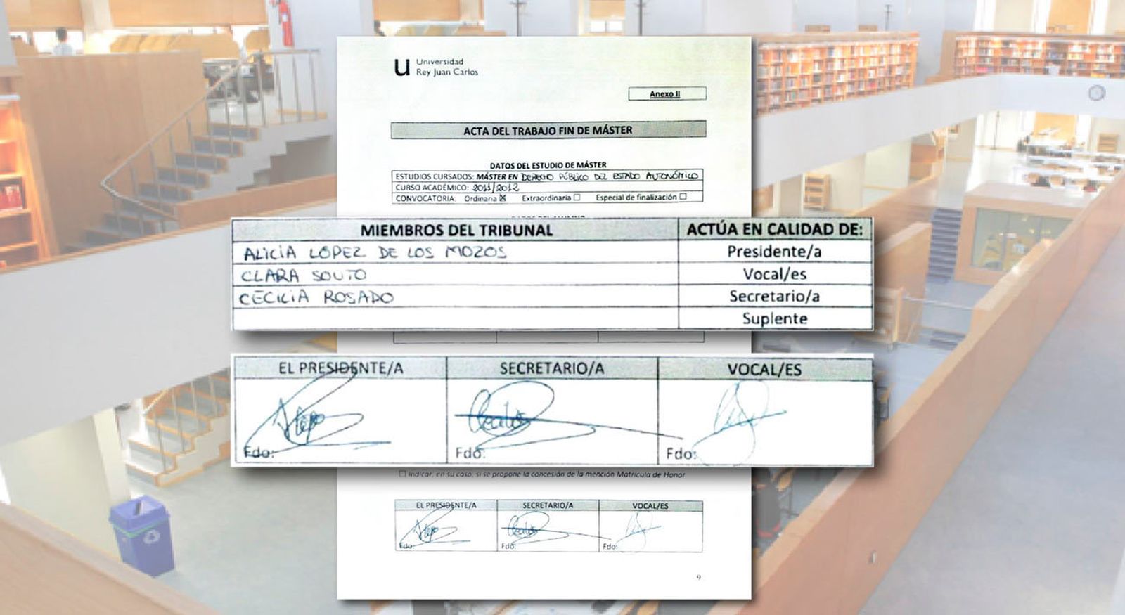 Miembros del Tribunal de Cristina Cifuentes
