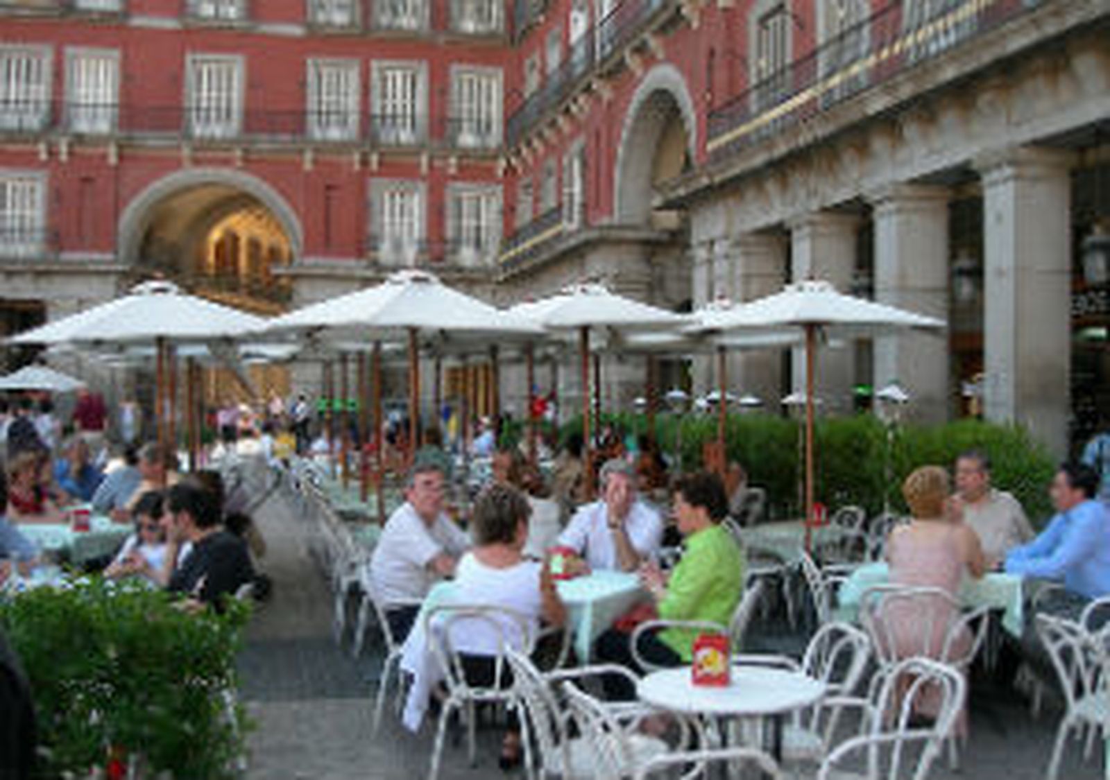 Calor y terraza en la Plaza Mayor