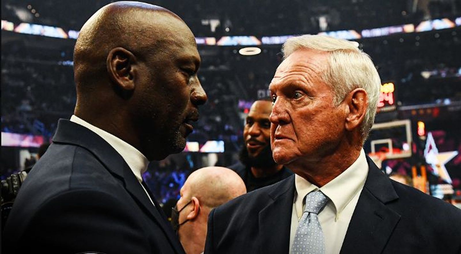 Michael Jordan y Jerry West