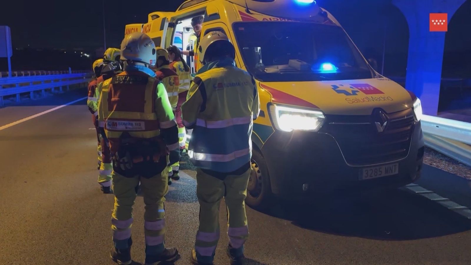 Herido grave al ser atropellado tras bajarse del coche tras otro accidente en la M-50