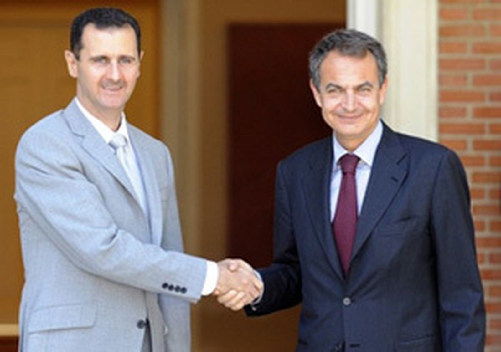 Zapatero y Bachar al Asad