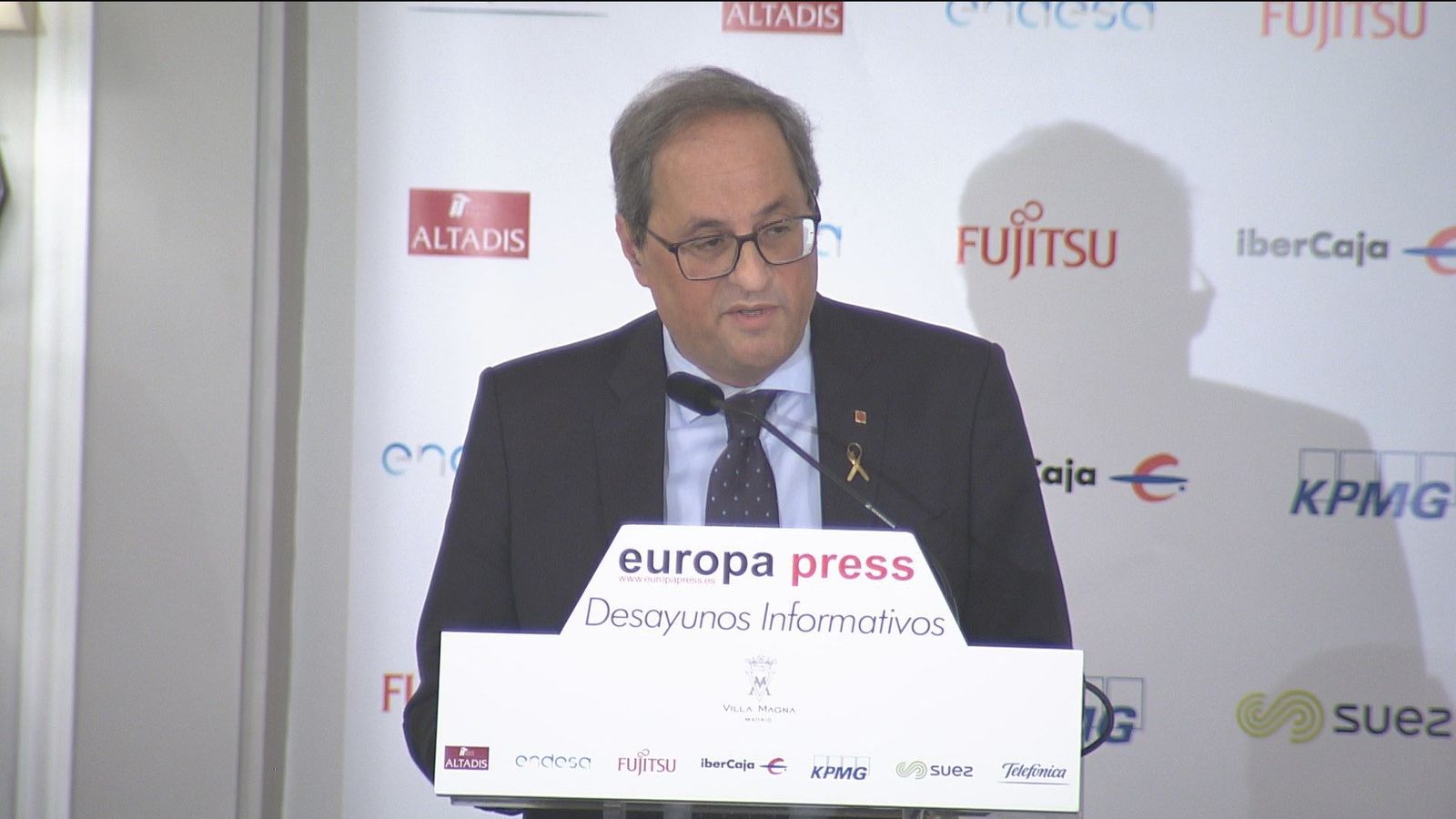 Torra buscará “culminar” la independencia si hay una sentencia condenatoria sobre el ‘procés’