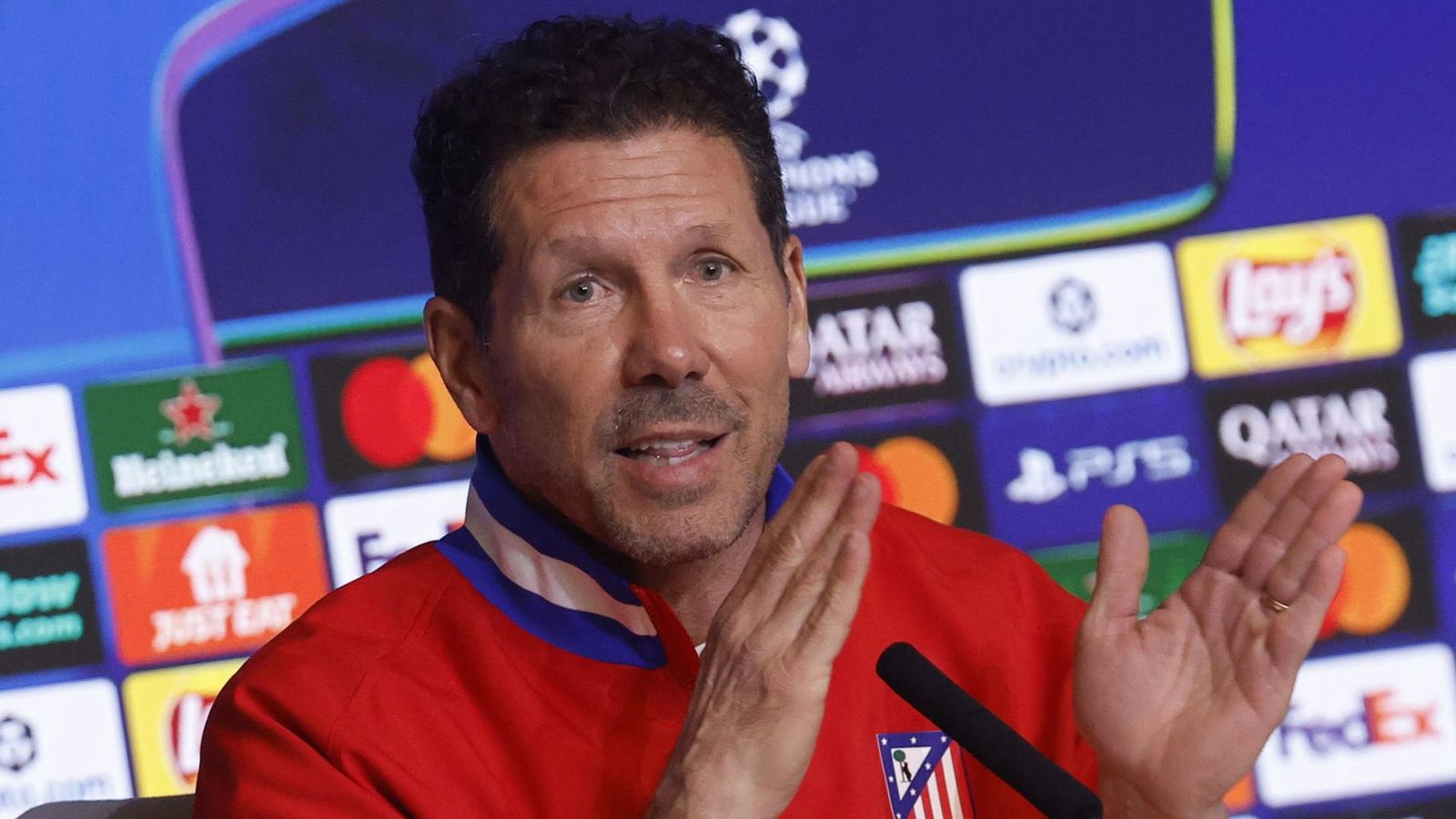 Simeone: “¿Favoritos ante el Tottenham? Si es porque ellos entraron cuartos, en realidad no lo somos”