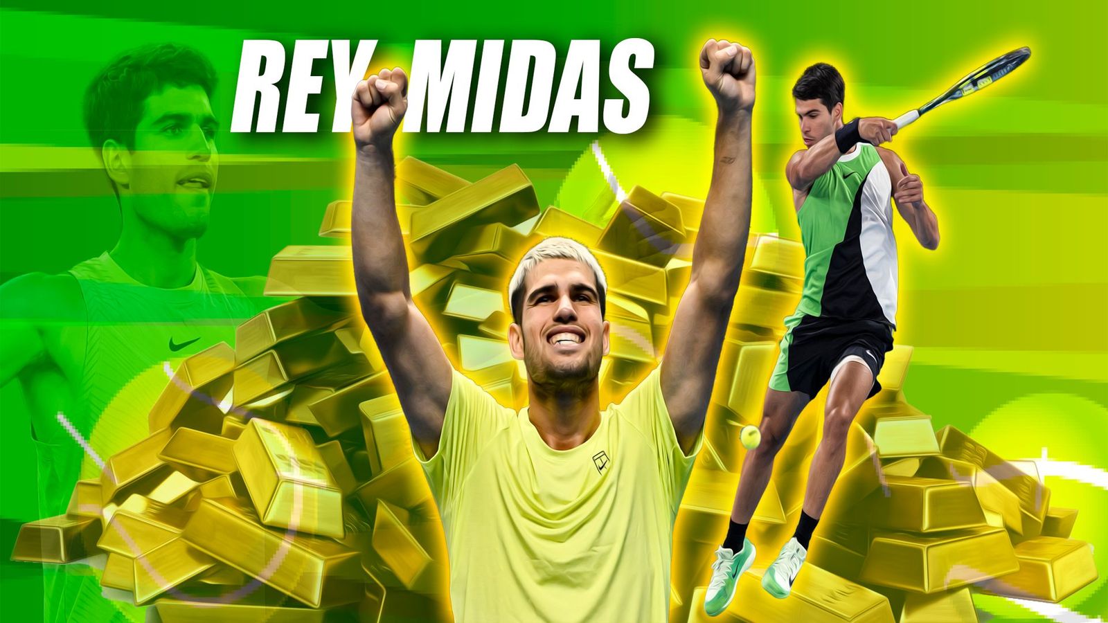 Carlos Alcaraz, en el top 10 de los 'reyes Midas'