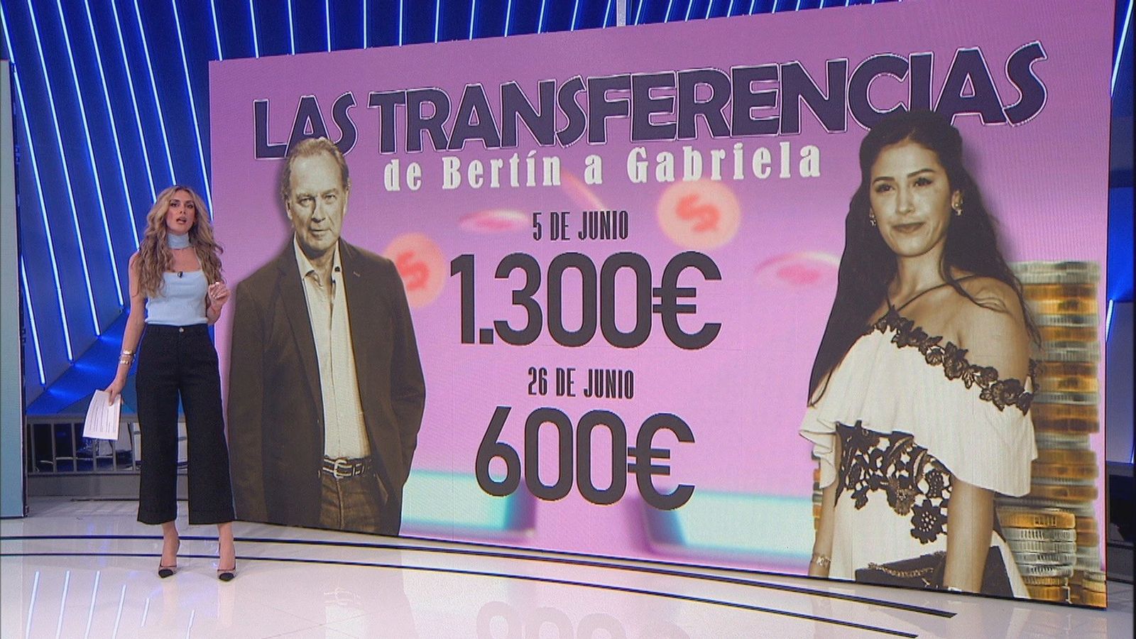 Se filtran las transferencias que hacía Bertín Osborne a Gabriela Guillén