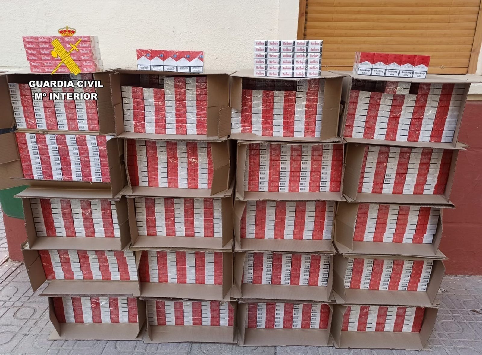 Tabaco incautado durante el operativo de la Guardia Civil de Albacete