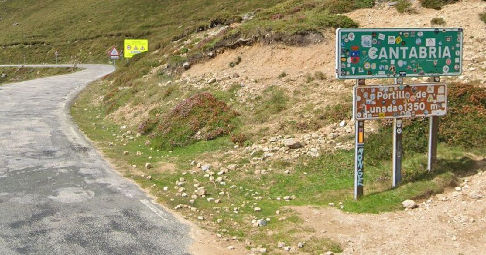 Portillo de Lunada, en la carretera cántabra CA-643