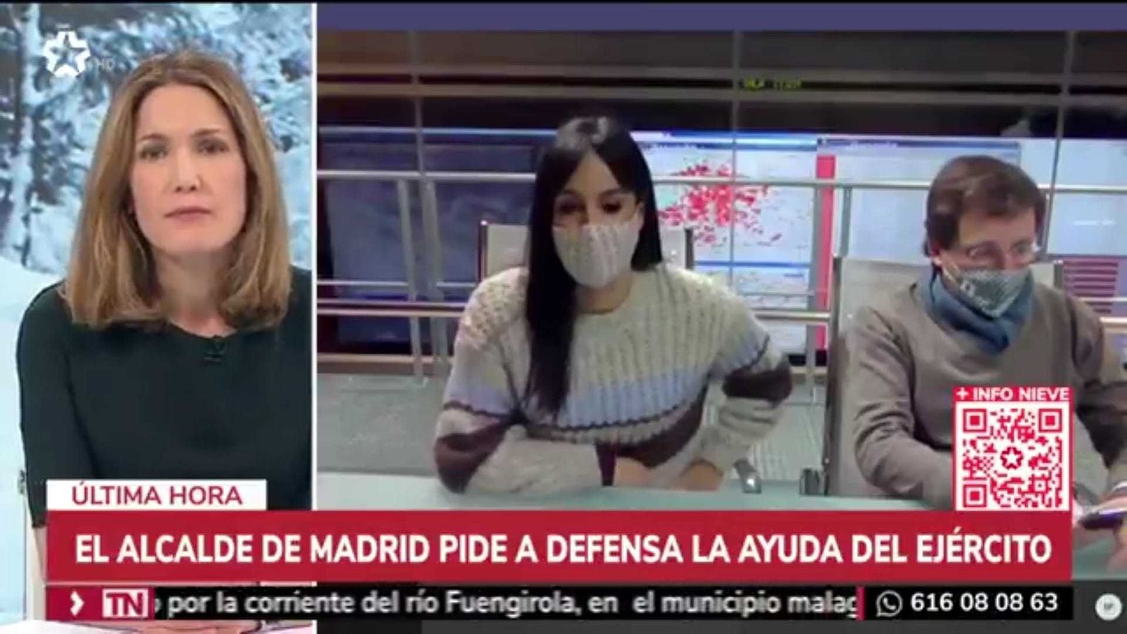 Telemadrid logra su mayor audiencia en nueve años, con un 12% de share, con la cobertura de ‘Filomena’