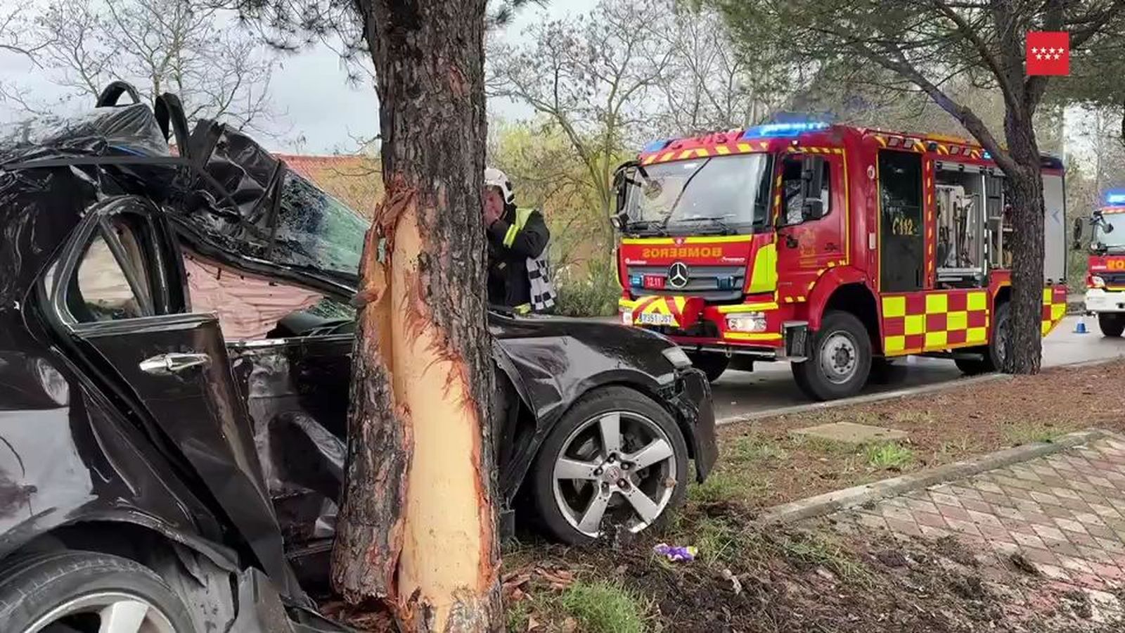 accidente tráfico en Tres Cantos