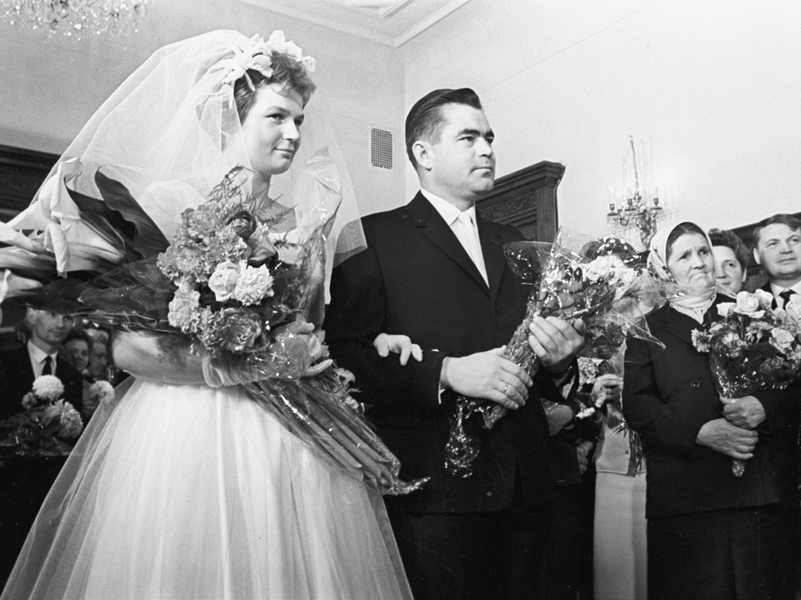 Boda de Valentina Tereshkova con Andrian Nikolaev
