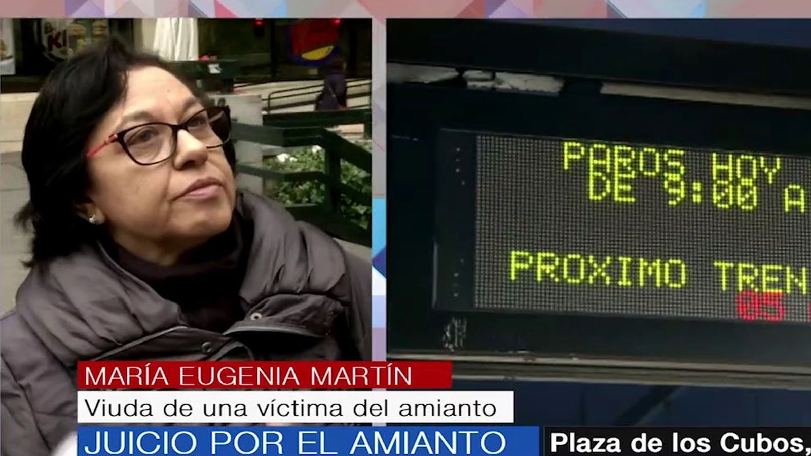 La viuda de una víctima del amianto en Metro: "No había control ni equipos de protección"