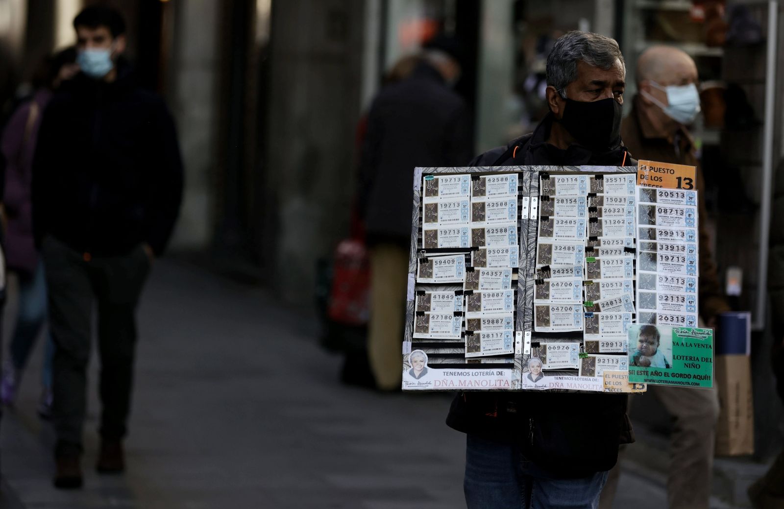 Venta de lotería de 'El Niño'