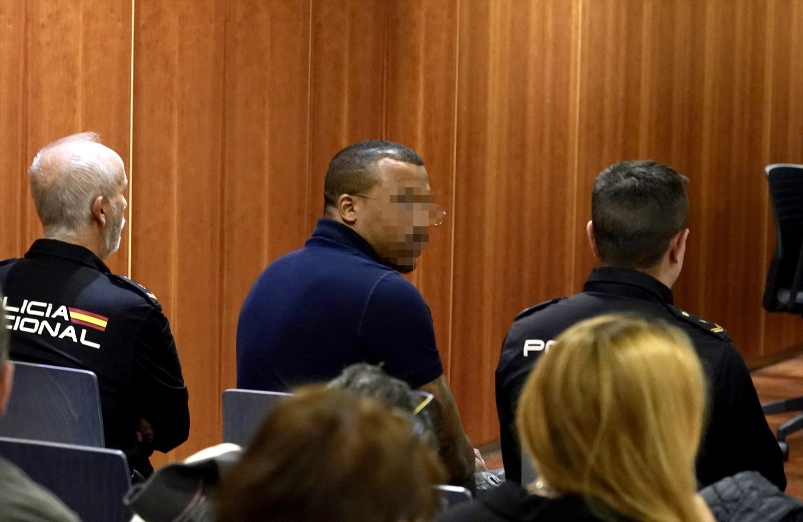 'El Melillero' en el inicio del juicio que se celebra en la Audiencia de Málaga