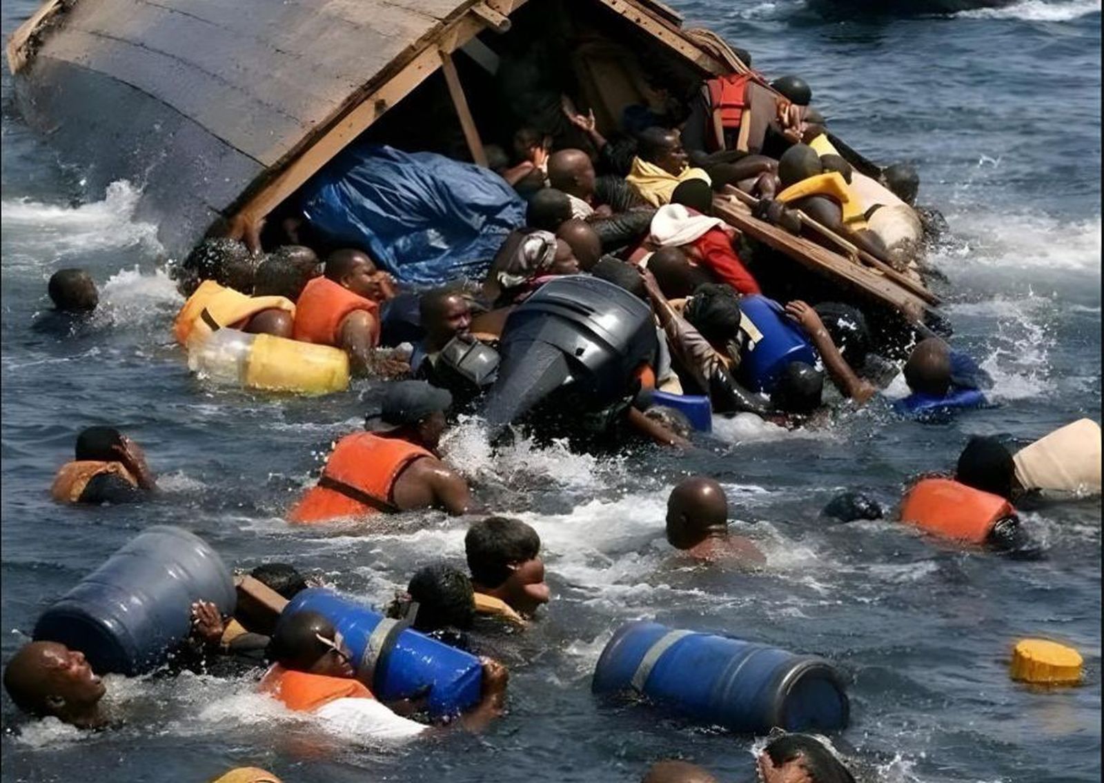 Naufragio  en el río Congo