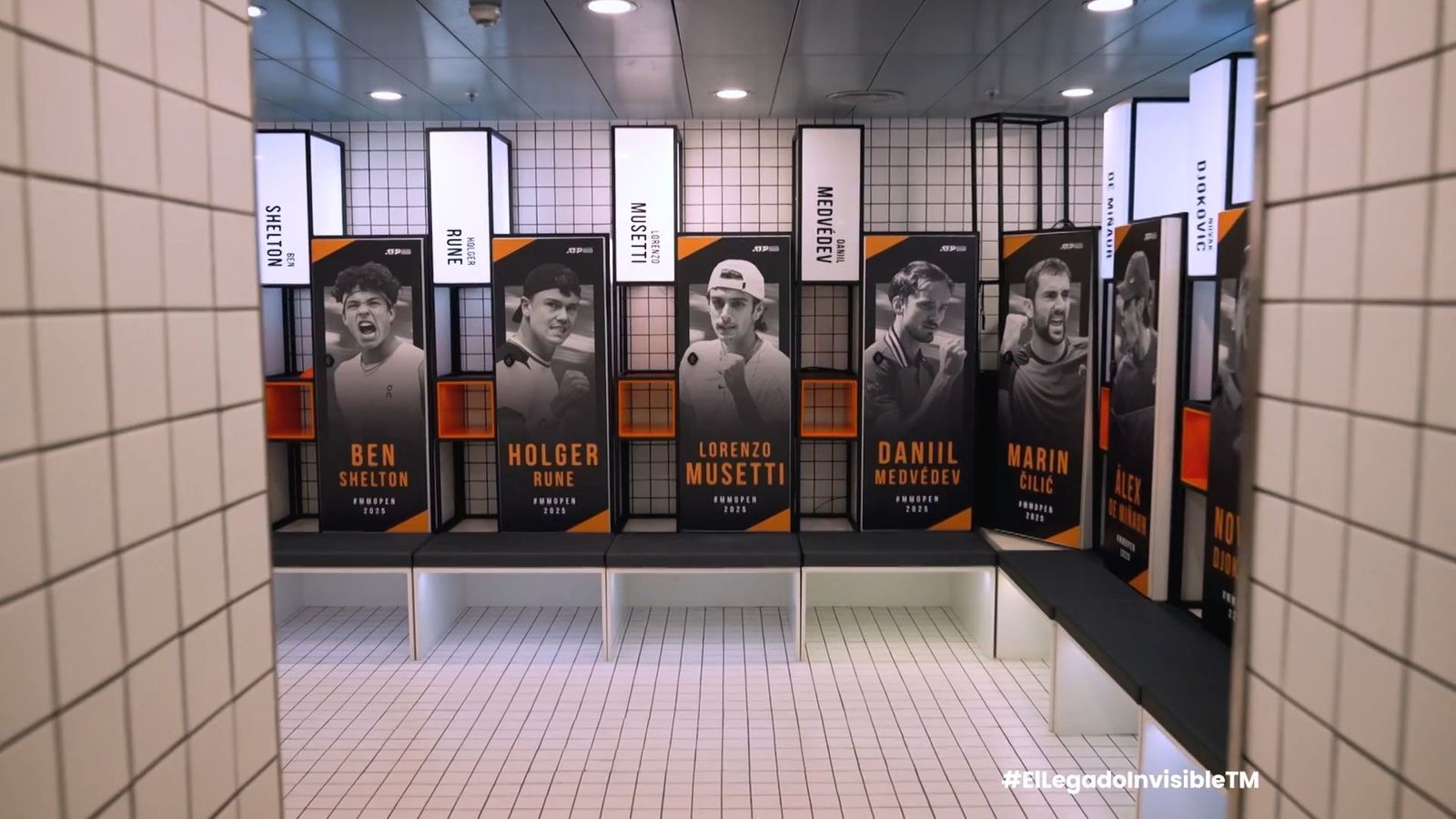 El vestuario de Caja Mágica: el lugar donde los jugadores de tenis preparan sus rituales