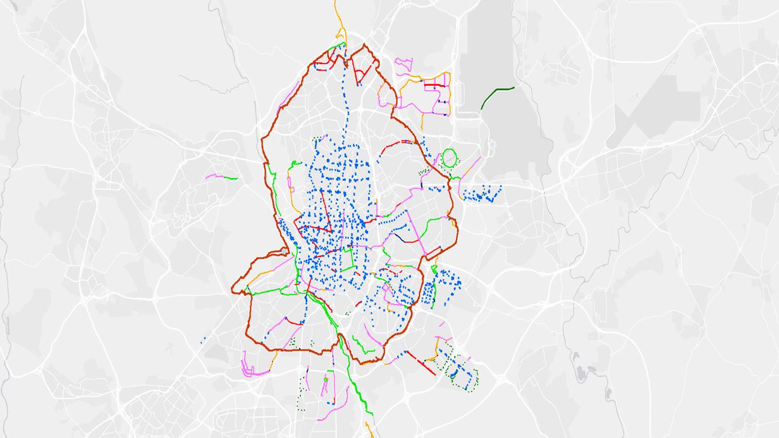 Plano Bici Madrid