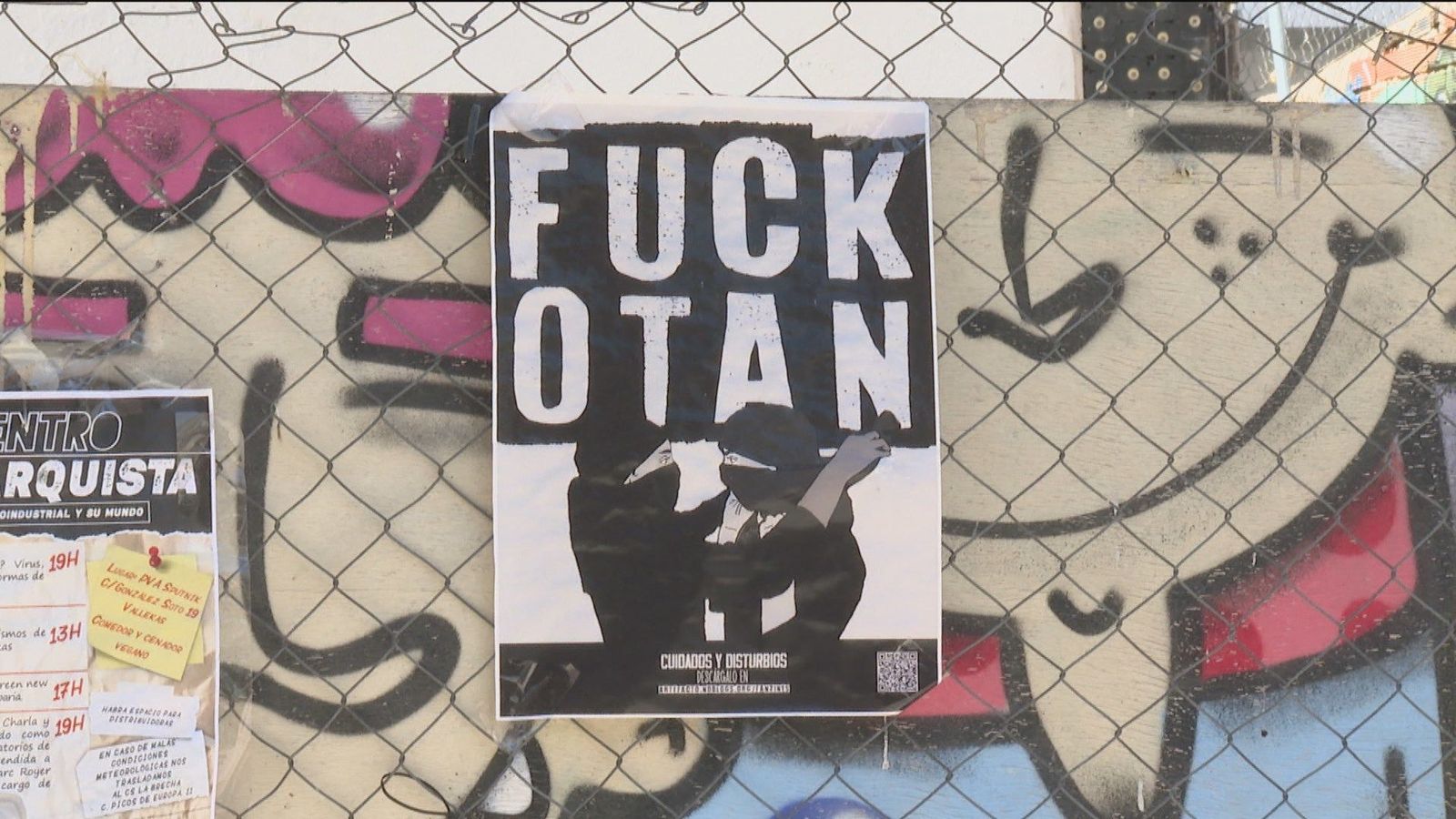 Grupos radicales alojados en casas de okupas de Vallecas, bajo vigilancia ante la Cumbre de la OTAN