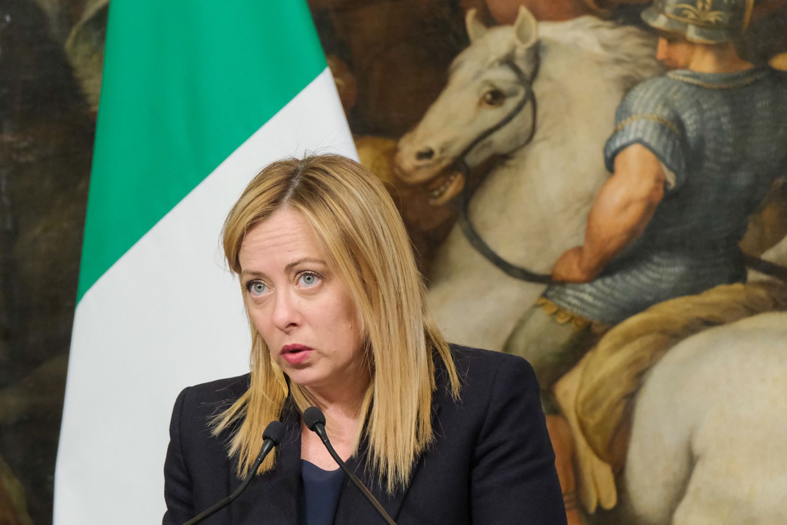 La primera ministra italiana, Giorgia Meloni