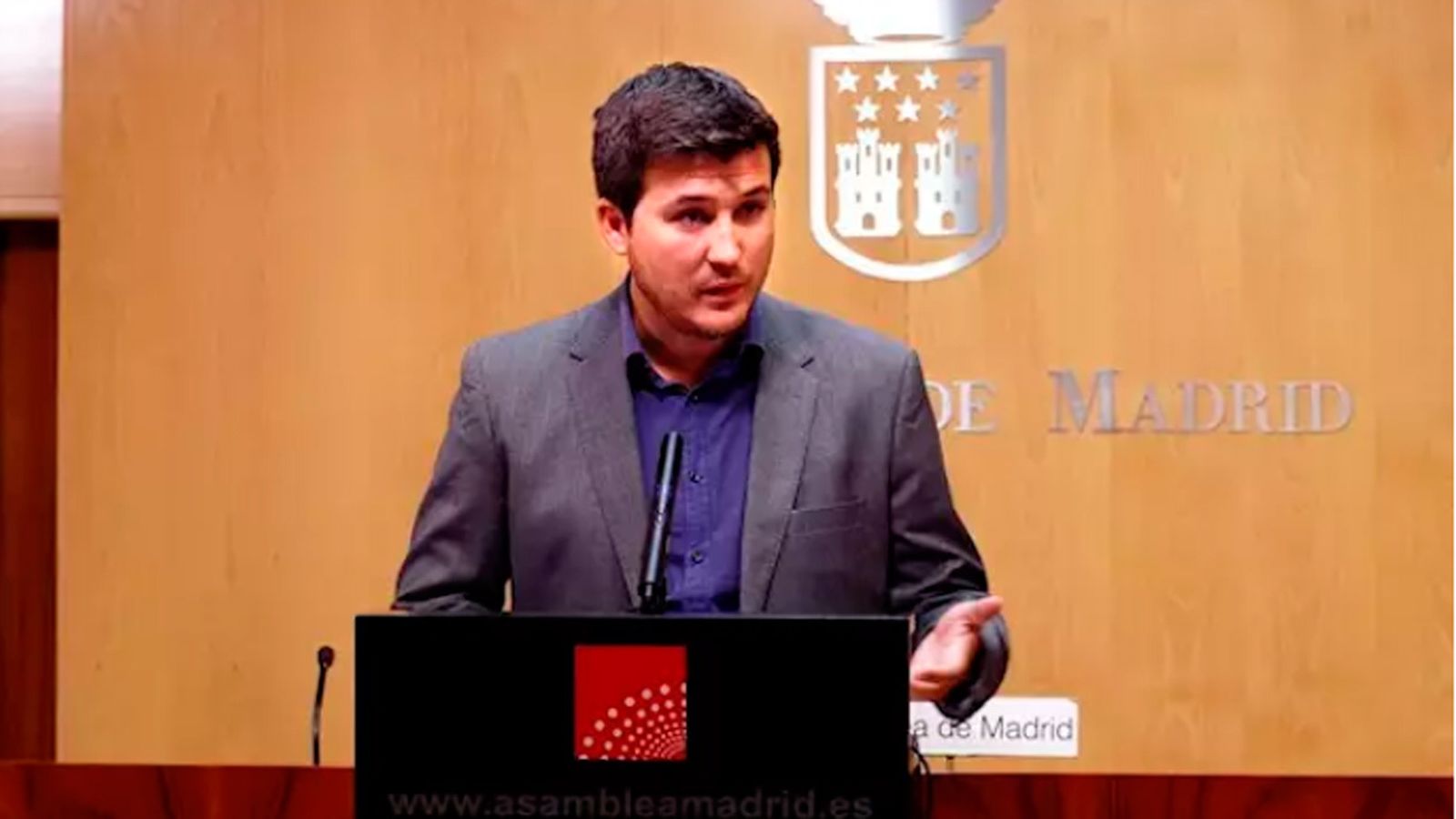 Pablo Gómez  Perpinyà,  portavoz de Más Madrid en la Asamblea de Madrid