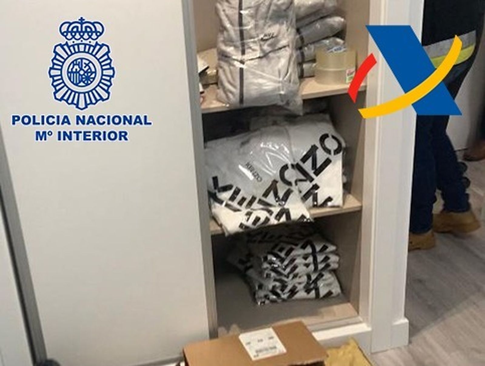 Operación de la Policía Nacional contra la venta de artículos falsificados
