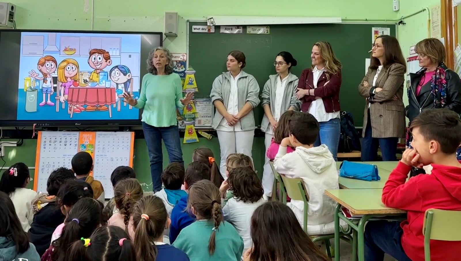 Charla a escolares de Galapagar sobre hábitos de alimentación saludables