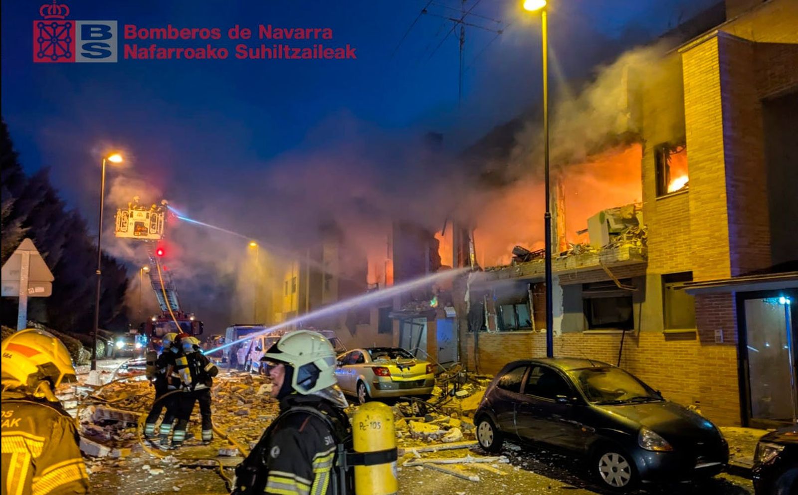 Explosión de gas en Navarra