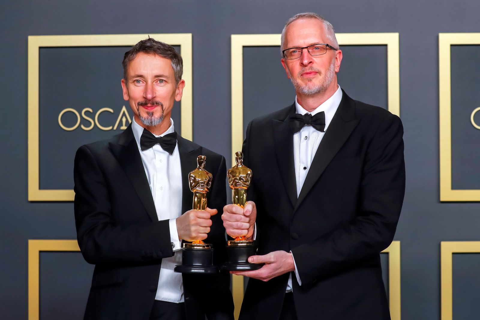 Mark Taylor y Stuart Wilson con el Oscar a Mejor Sonido por 1917