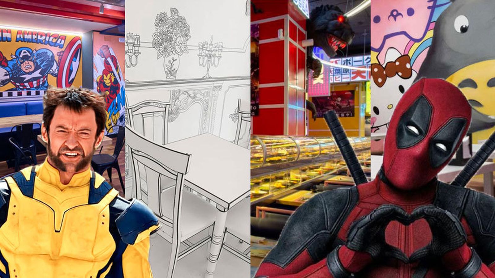 Deadpool y cena: 4 restaurantes (frikis) en Madrid para completar un plan marvelita