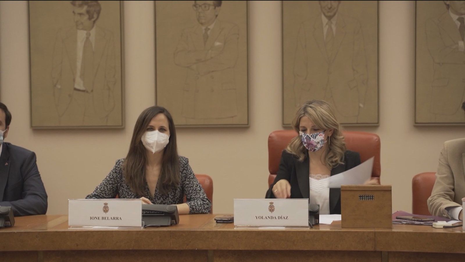 Contradicciones entre Yolanda Díaz y Ione Belarra sobre la presencia de Podemos en SUMAR