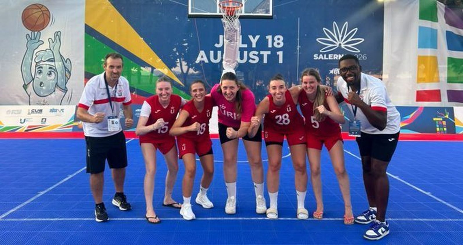Equpo de baloncesto de la Universidad Rey Juan Carlos 3x3